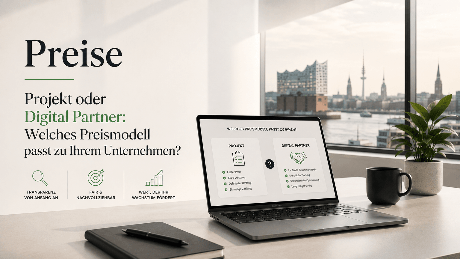 Projekt oder Digital Partner: Welches Preismodell passt zu Ihrem Unternehmen?