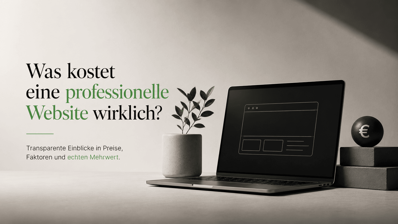 Was kostet eine professionelle Website wirklich?